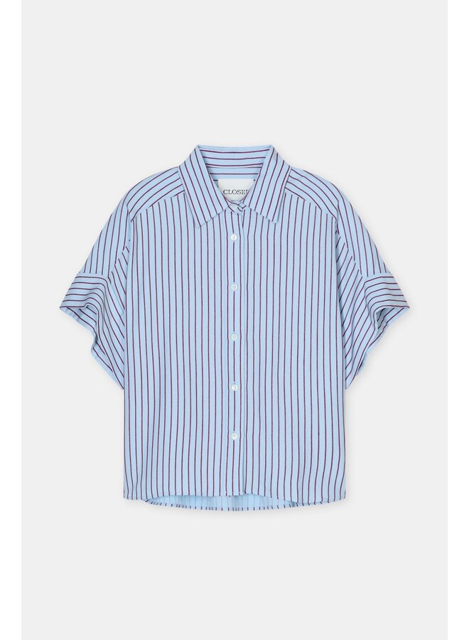 Turn-up shirt Dove blue