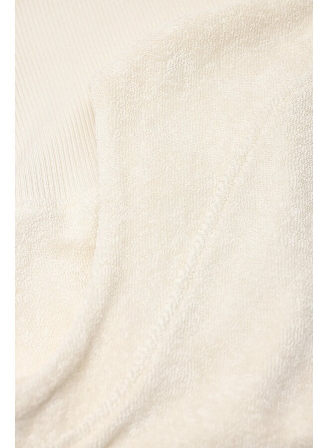 Waisted crewneck witherit beige