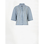 ZOFIA embellished denim shirt light blue