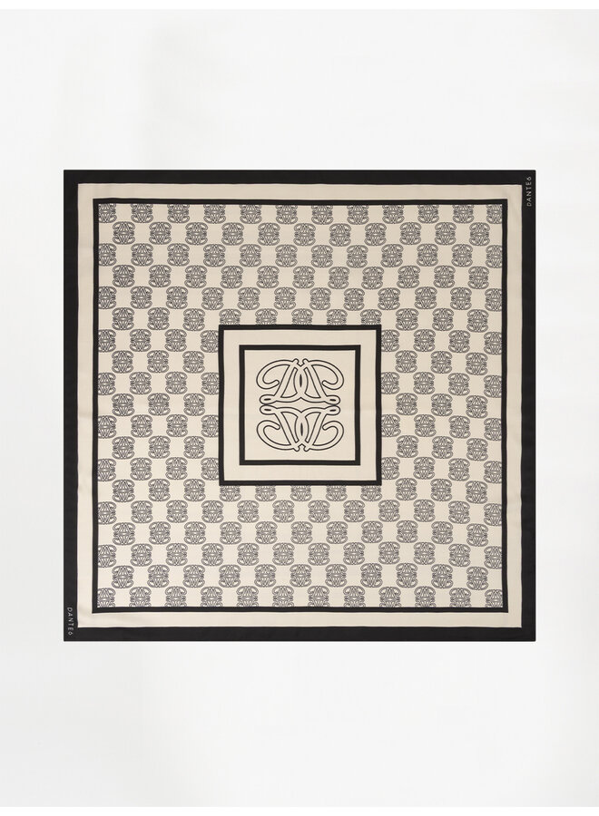 MONOGRAM chain scarf Black/White