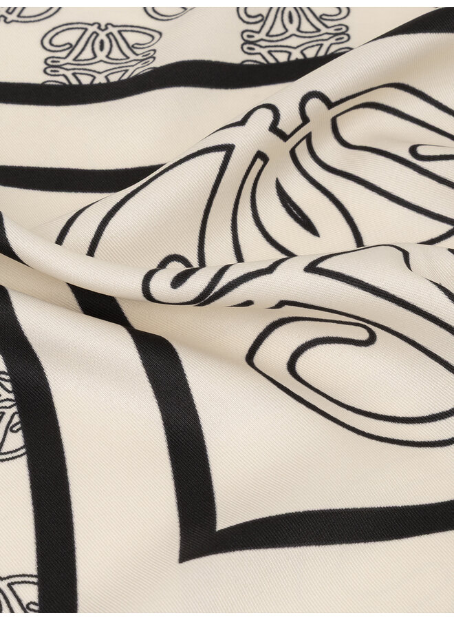 MONOGRAM chain scarf Black/White