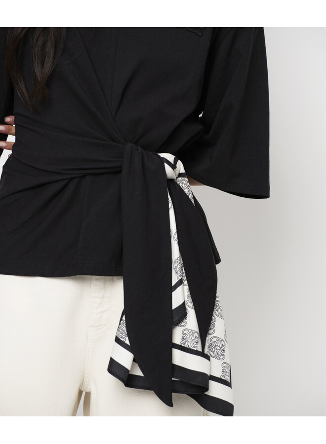 MONOGRAM chain scarf Black/White