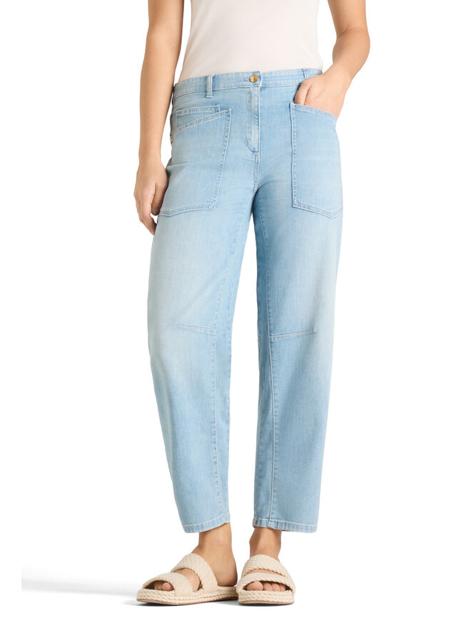 OCEAN blue denim sunny bleached