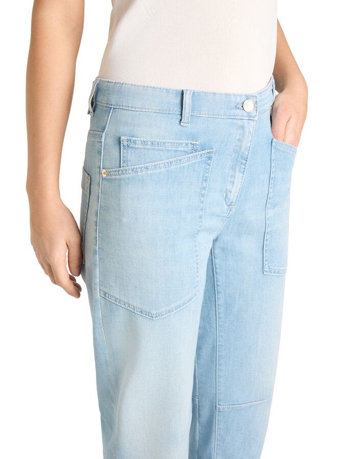 OCEAN blue denim sunny bleached