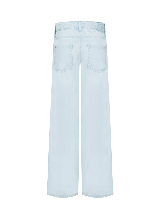 BAGGY blue denim frosted fade