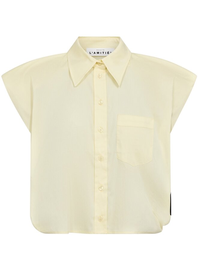 DINNIE NS Poplin Shirt pale yellow