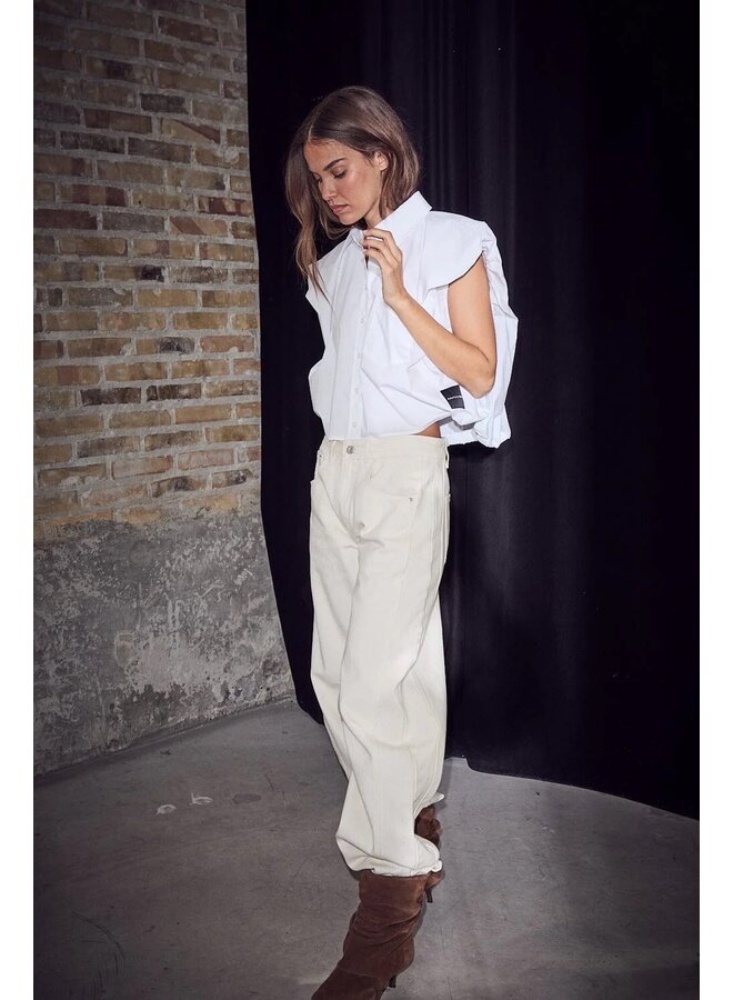 DINNIE NS Poplin Shirt white