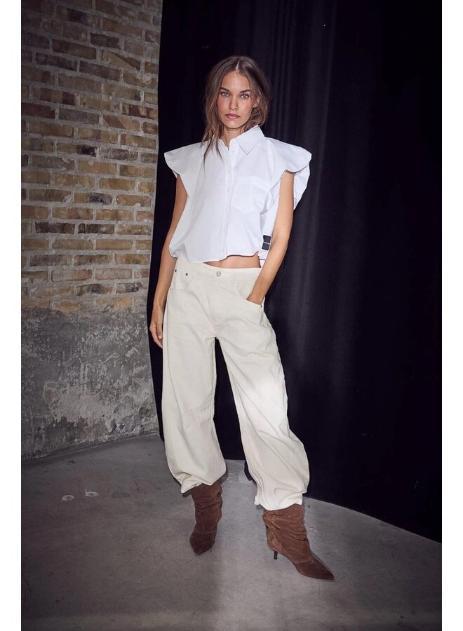 DINNIE NS Poplin Shirt white