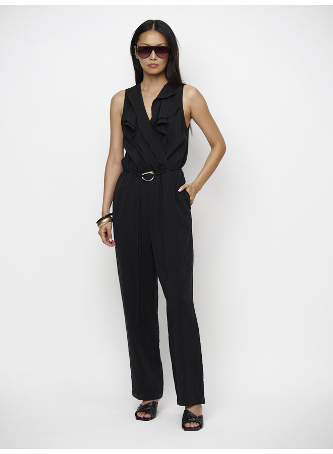 ORLUNE sleeveless jumpsuit raven