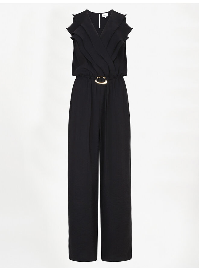 ORLUNE sleeveless jumpsuit raven