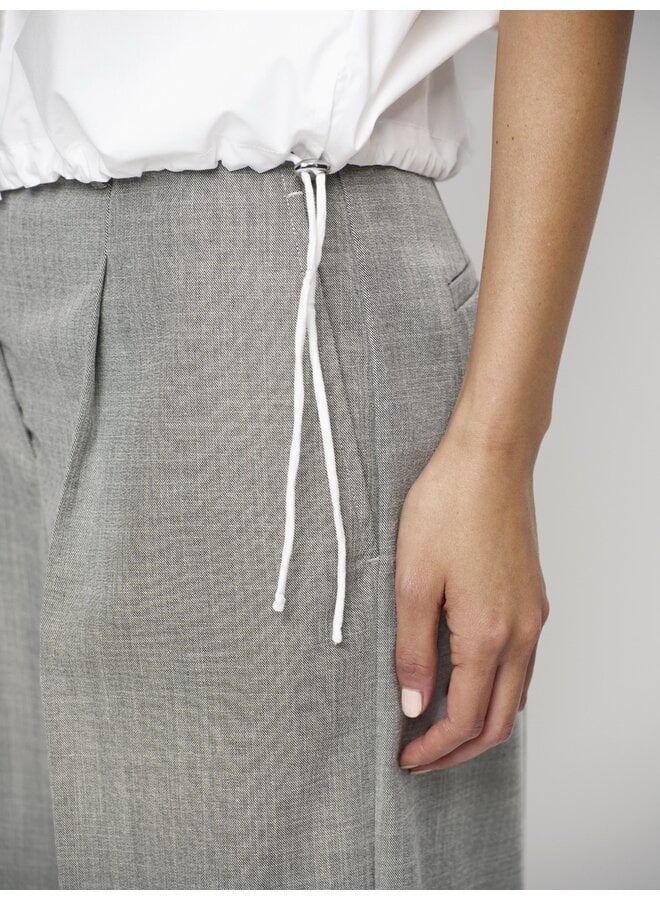 ECLAT cap-sleeve shirt white