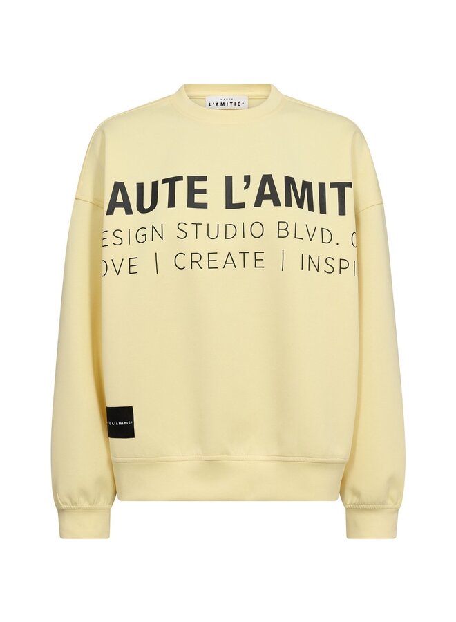 Studio Logo Sweat Pale Yellow