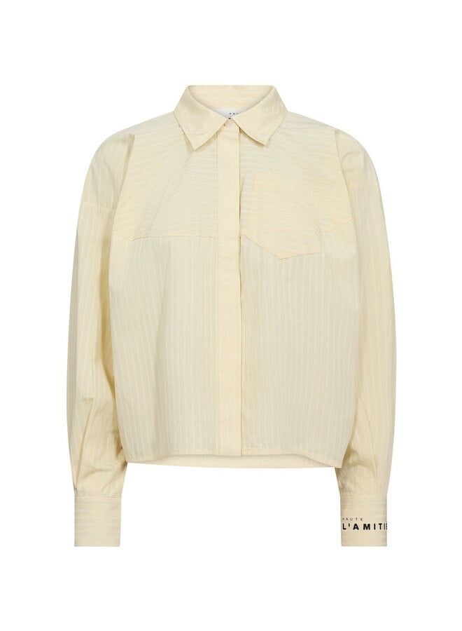 Sophie Yellow Stripe Shirt Pale Yellow