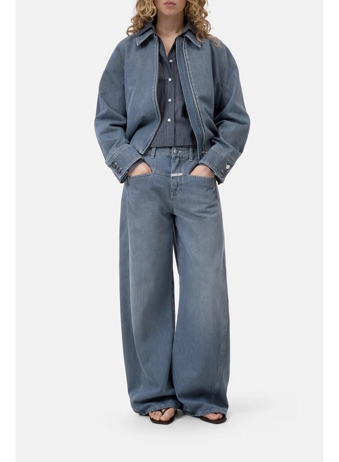 Denim Raglan Blouson Mid grey