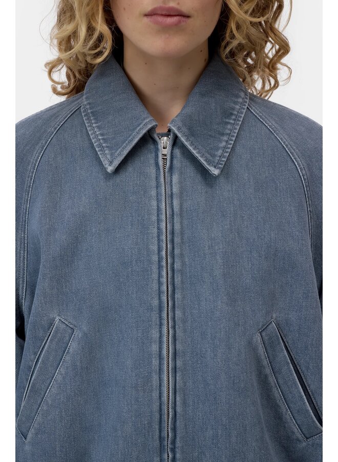 Denim Raglan Blouson Mid grey