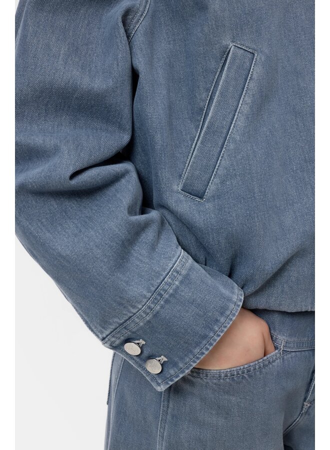 Denim Raglan Blouson Mid grey