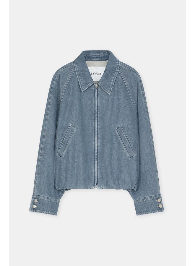 Denim Raglan Blouson Mid grey