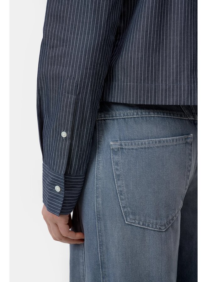 Cropped Classic Shirt Dark night