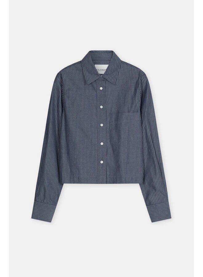 Cropped Classic Shirt Dark night