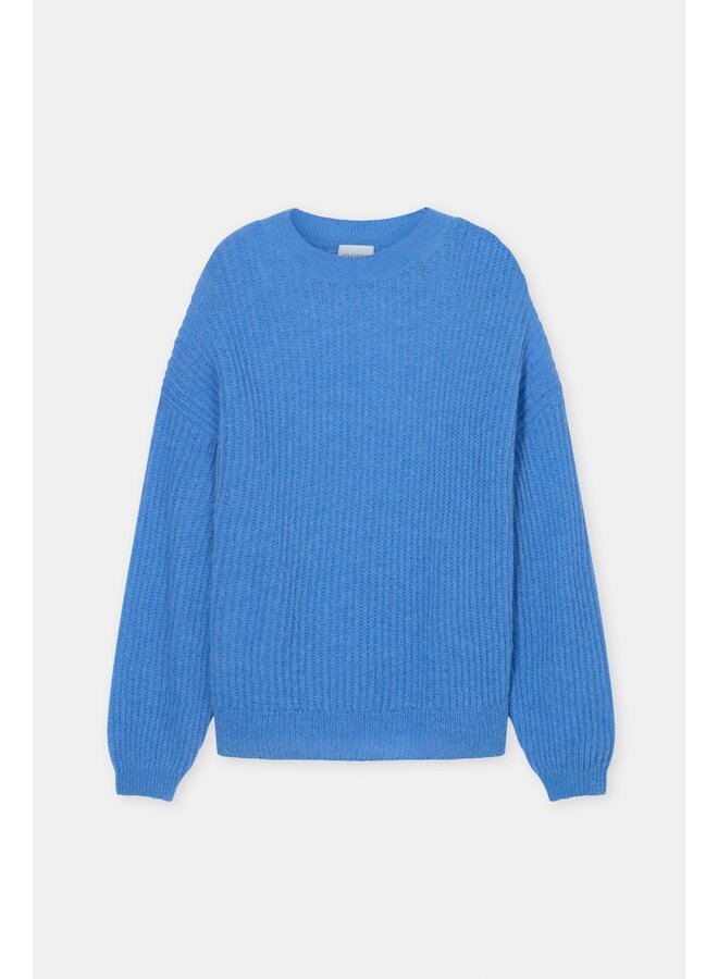Crew Neck Long Sleeve Moonleaf blue