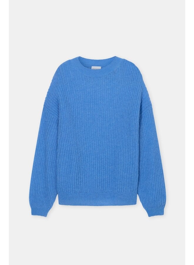 Crew Neck Long Sleeve Moonleaf blue