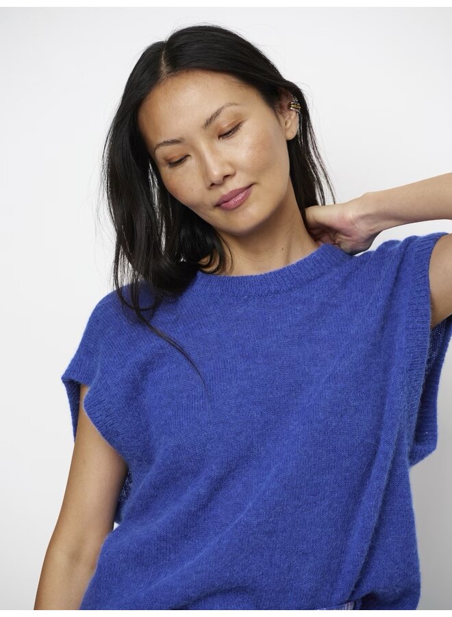 ENOHA open back sweater Luminous Blue