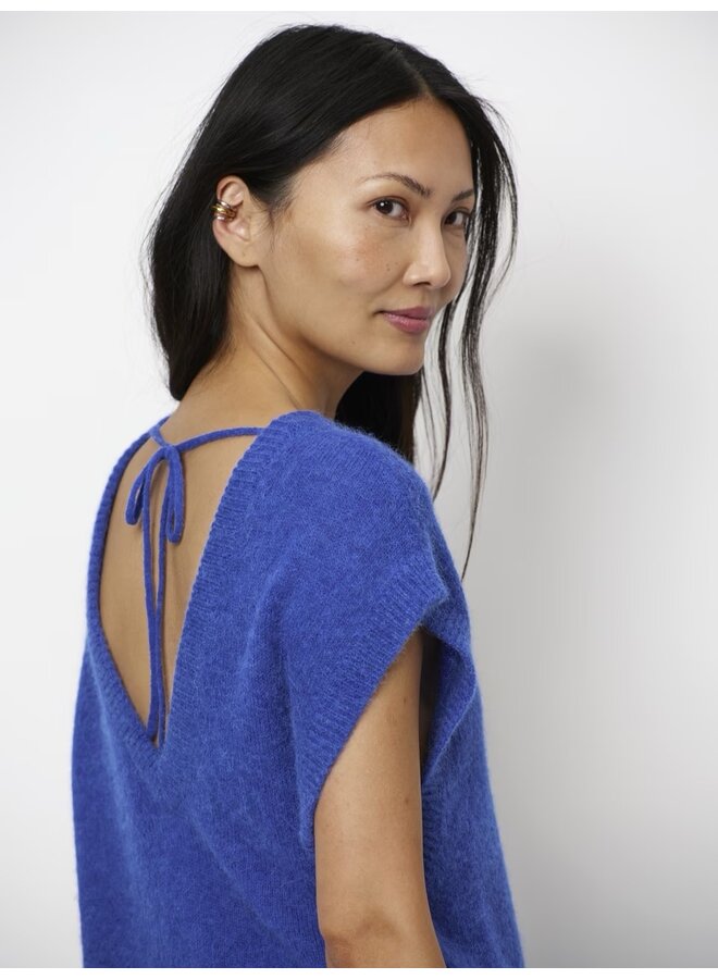 ENOHA open back sweater Luminous Blue