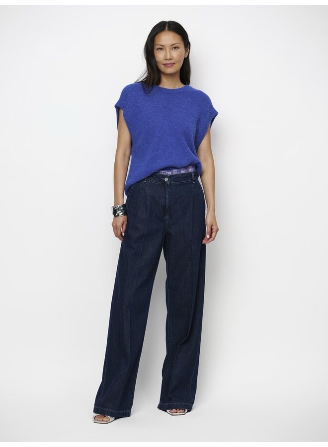 ENOHA open back sweater Luminous Blue