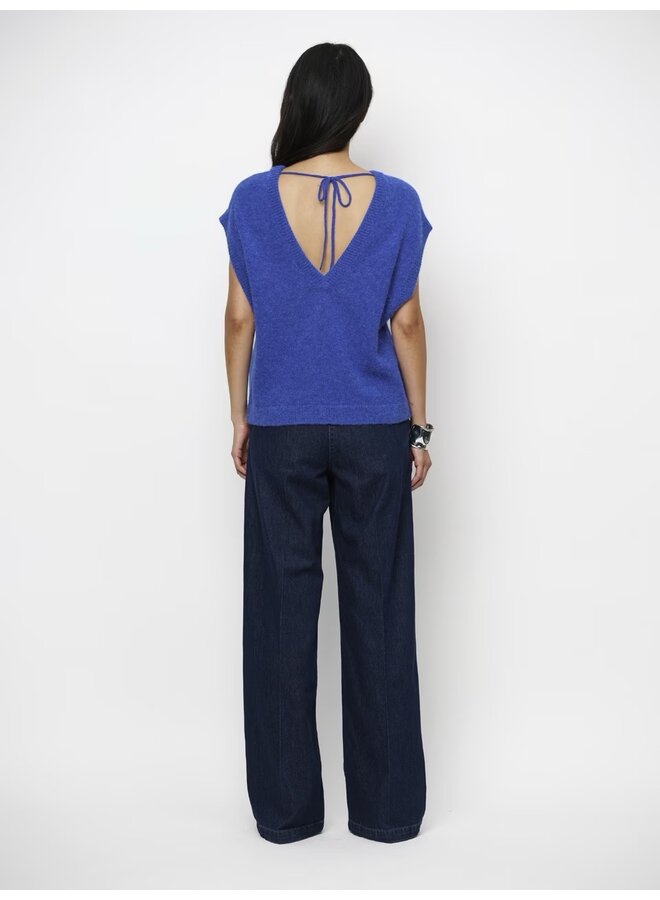 ENOHA open back sweater Luminous Blue