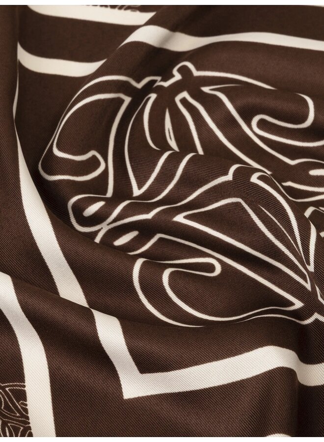 MONOGRAM chain scarf Chocolate Brown
