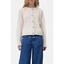 Crew Neck Cardigan Whipped cream