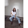 Barrel Front Pocket Tall Jeans bleached denim