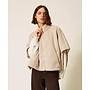 Wool poncho beige