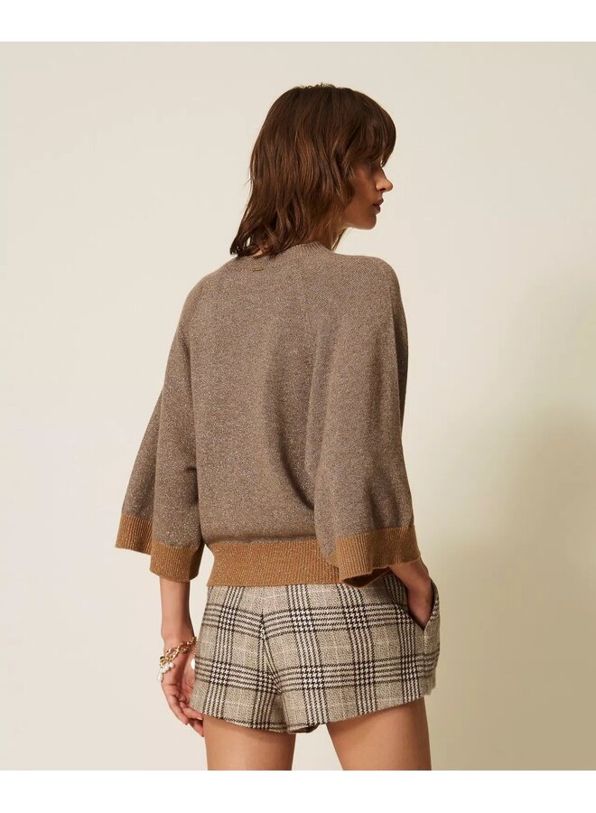 Jumper Silver Taupe/"Tobacco Brown"