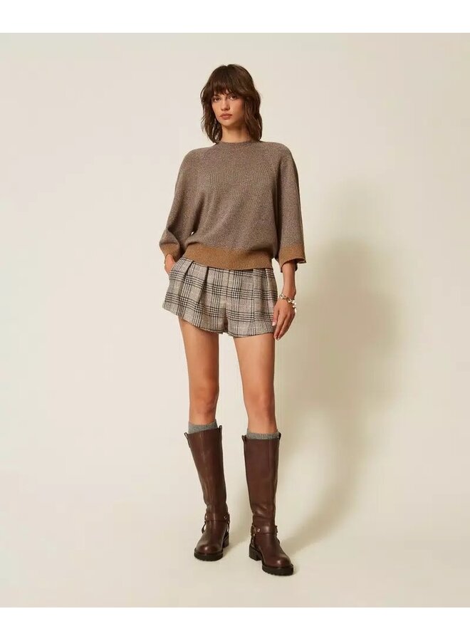 Jumper Silver Taupe/"Tobacco Brown"
