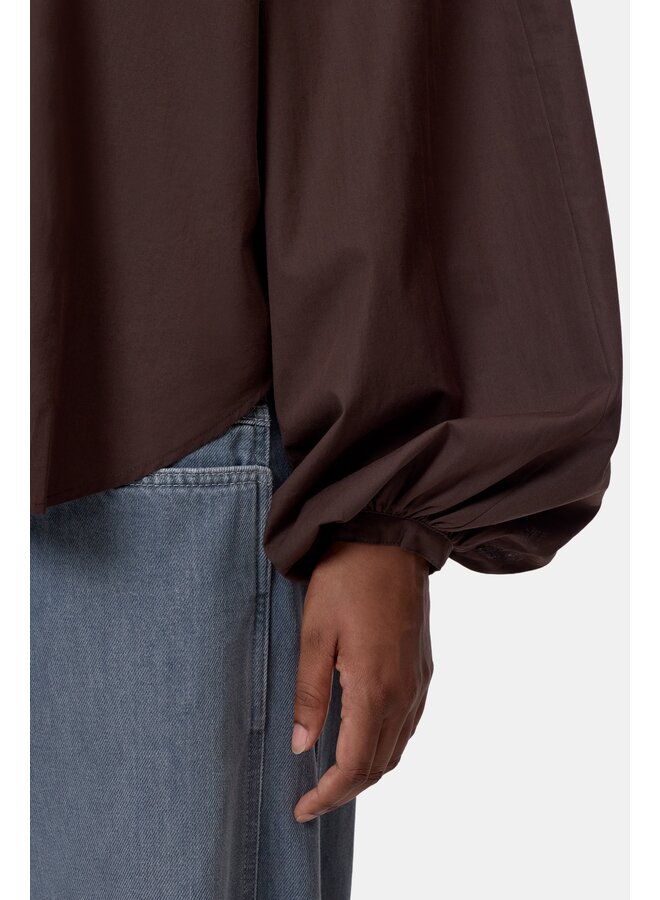 Raglan blouse Mahagony brown
