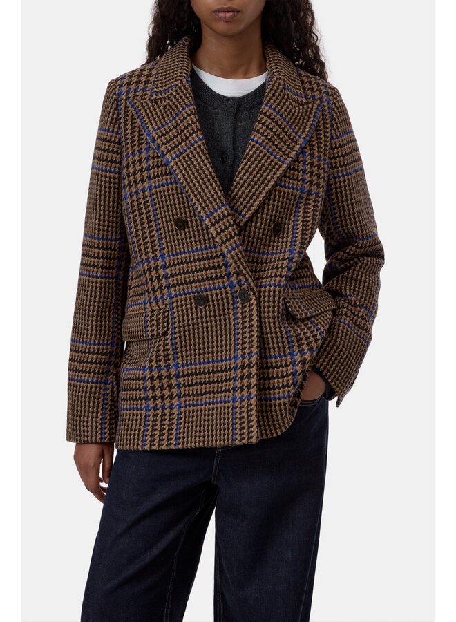 Fitted doublebreasted blazer Sand beige