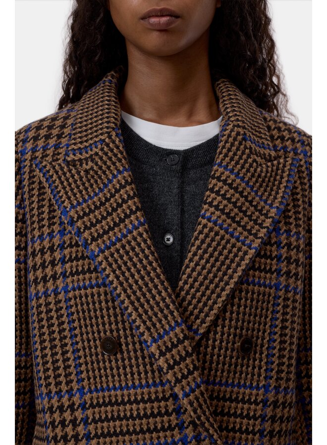Fitted doublebreasted blazer Sand beige