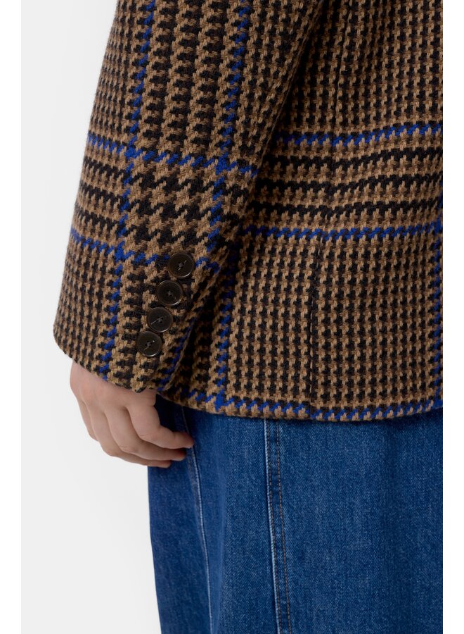 Fitted doublebreasted blazer Sand beige