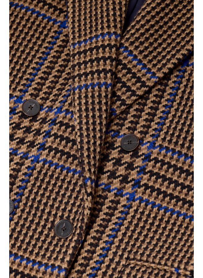 Fitted doublebreasted blazer Sand beige