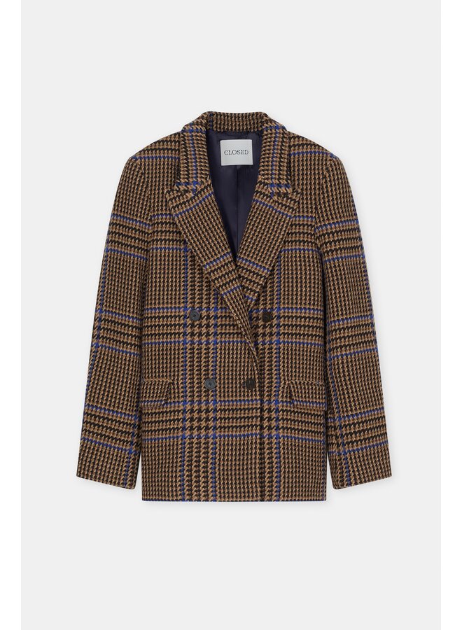 Fitted doublebreasted blazer Sand beige