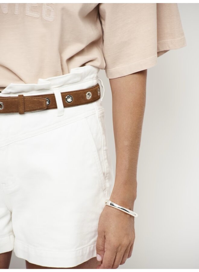 ROSIE denim shorts milk white
