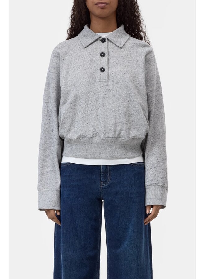 Rugby longsleeve Light grey melange
