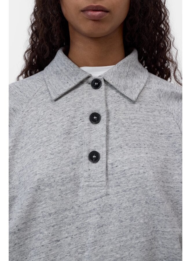 Rugby longsleeve Light grey melange