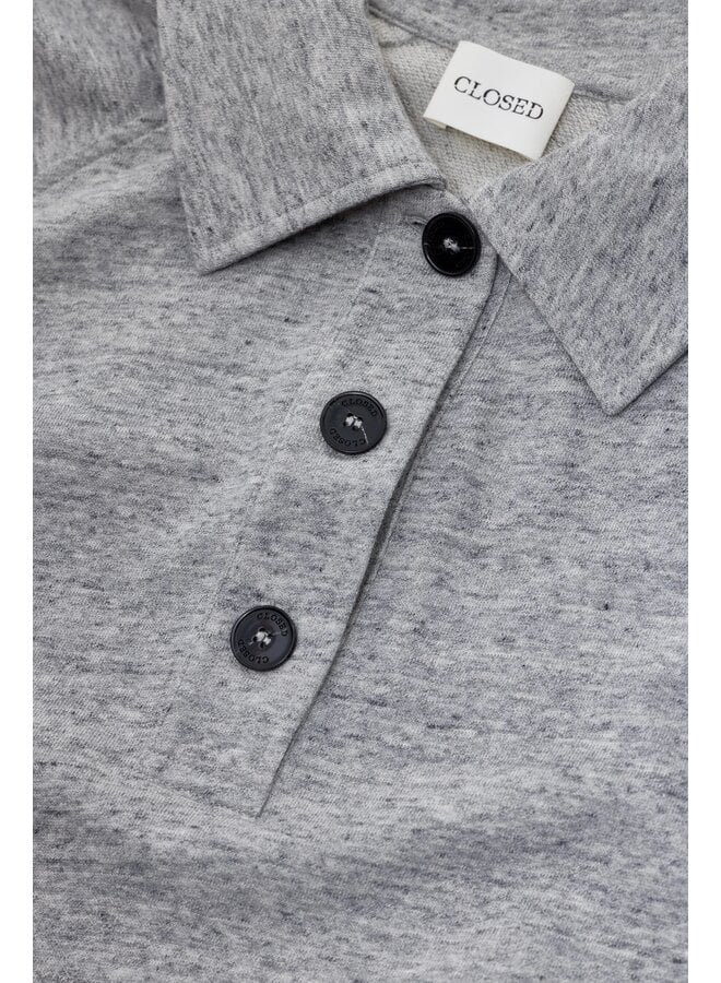 Rugby longsleeve Light grey melange