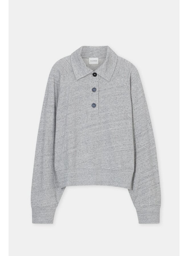 Rugby longsleeve Light grey melange