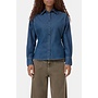 Waisted blouse Dark blue