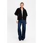 Wool poncho black