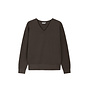 Sweater V-hals Dark Mink