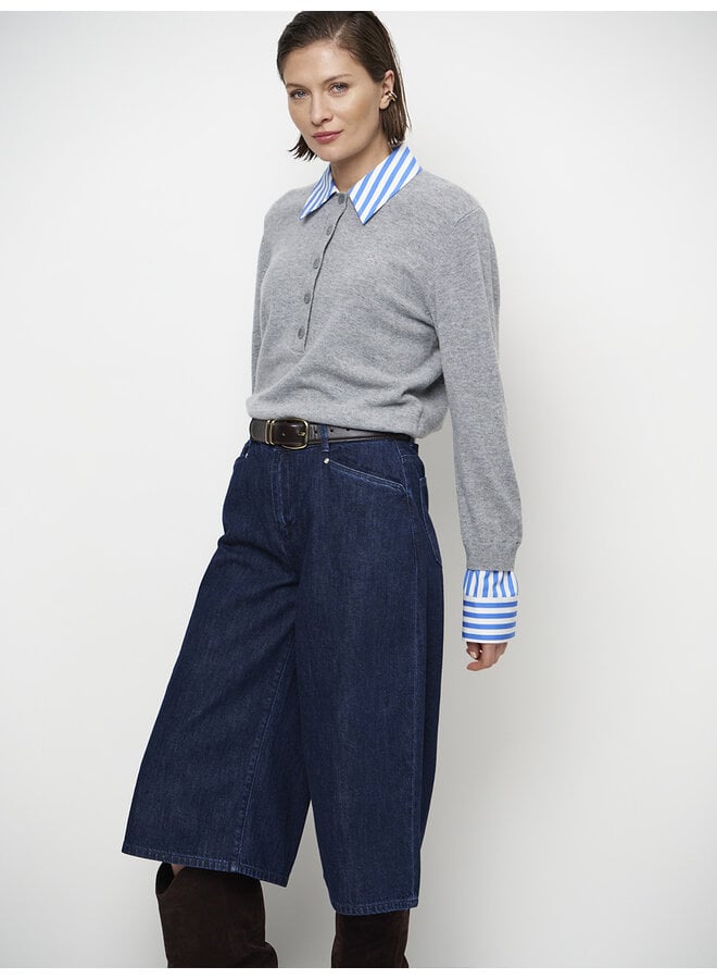 Mixed sweater THAMES Heather Grey